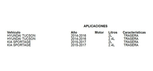 Base Amortiguador Trasera Hyundai Tucson 2014-2016 2.0l Foto 4