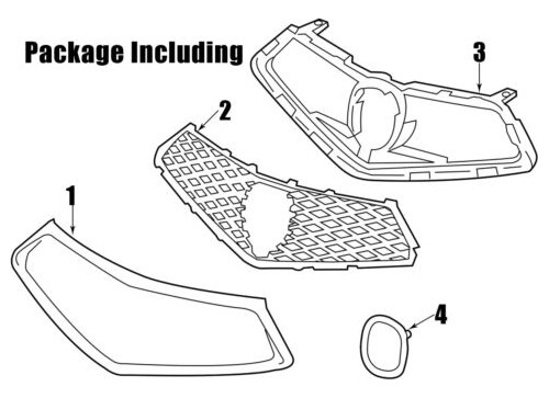 Fit  2018 2019 2020 Acura Tlx Front Bumper Chrome Grille Rrx Foto 2