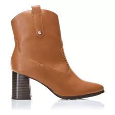 Bota Feminina Cano Curto Salto Alto Ramarim Oferta