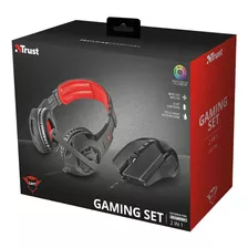 Audífonos Y Mousse Gamer Trust Gxt 784 Negro