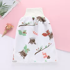 Confortável Childrens Diaper Saia Shorts 2 Em 1 Impermeável