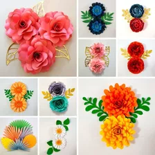 Arquivos 12 Moldes Flores De Papel P/ Decoração Topo De Bolo