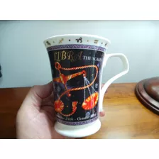 Copo Caneca Signo Libra Feita Na Inglaterra Anos 80