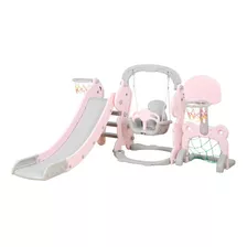 Resbaladera Princesa Para Niños 4 En 1 Columpio + Arco+aro