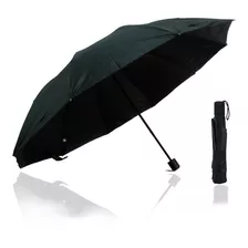 Guarda Chuva Grande Reforçado Cabe Na Bolsa Liso Preto