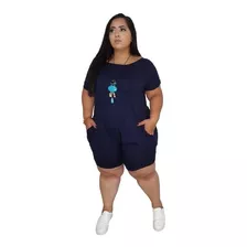 Macaquinho Plus Size Cordão Jéssica