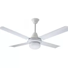 Ventilador De Techo Exahome 607 Blanco Con 4 Palas De Metal, 120 cm De Diámetro 220 v