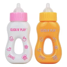 Click N' Play Magic - Juego De Botellas De Leche Y Zumo Para