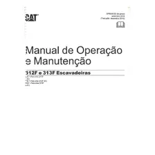Manual De Operação E Manuten Caterpillar 312f Escavadeira