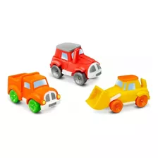 Carrinho Vinil Coleção Baby Máquinas 3meses+ Roma Brinquedos