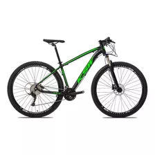 Bicicleta Aro 29 Ksw 24v - Cambios Index Hidraulico+trava Cor Preto/verde Tamanho Do Quadro 15