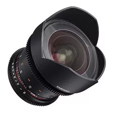 Samyang Syds14ms Vdslr Ii A Montura 14 Mm T31 Cine Gran Angu