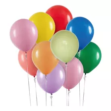 Balão Redondo 9 Diversas Cores 50 Unidades Art Latex