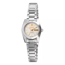 Relógio Pulso Orient Feminino Automático Prata 559wc8nh B1sx
