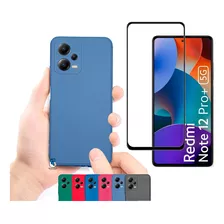 Funda Silicona Para Xiaomi Note 12 Pro+ 5g + Vidrio Full Cov