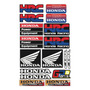 Honda Racing Sport Kit De Stickers Con Resina Planilla Rh03