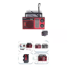 Radio Antiguo Con Linterna Solar 