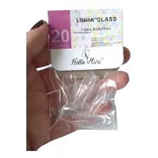 Unhas Postiças Transparente 20 Und Hello Mini Linha Glass