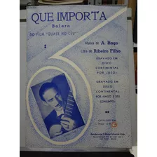 Partitura Que Importa A. Rago Do Filme Quase No Ceu