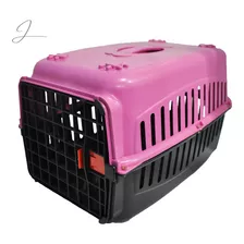 Caixa Transporte Pet Cachorro Gato Coelho N3 Porte Grande Cor Rosa