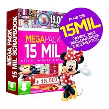 +15 Mil Kits Digitais Arquivos Scrapbook Png Impressão Artes