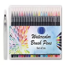 Kit De Dibujo 20 Rotuladores Acuarelables#188