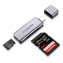 Lector De Tarjetas Sd Y Micro Sd Con Adaptador Usb C A Usb