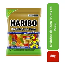 Bala De Gelatina Frutas Ursinhos De Ouro Haribo Pacote 80g