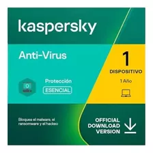 Antivirus Kaspersky - 1 Pc 1 Año