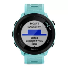 Smartwatch Garmin Forerunner 55 1.04 Caja 42mm Aqua, Malla Aqua De Silicona