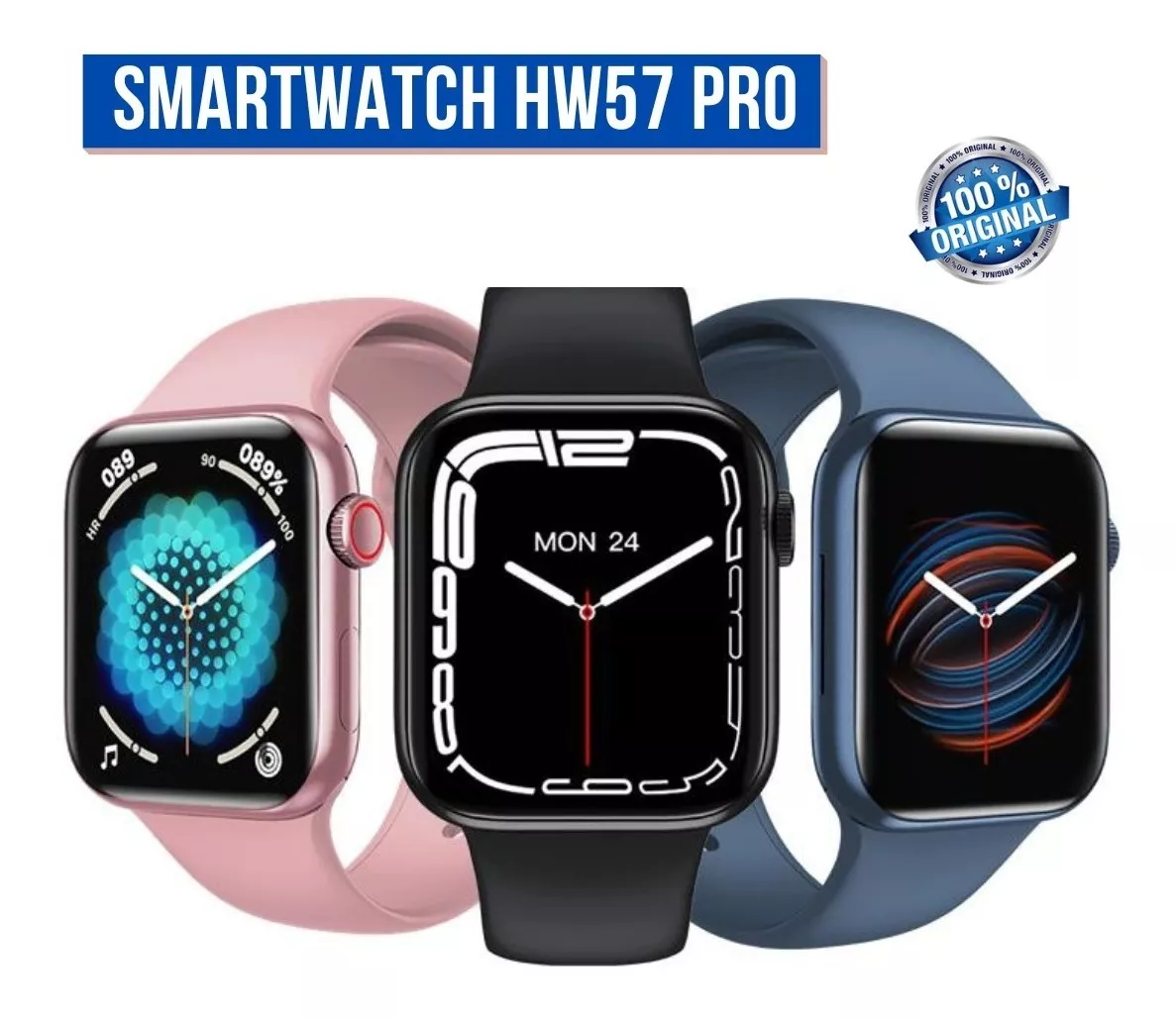 Smartwatch Iwo Hw57 Pro Série 7 Lançamento 2022 Original Nf