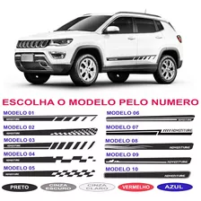 Kit Adesivos Jeep Compass Laterais 2017 2018 2019