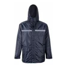 Parka Termica De Hombre Azul