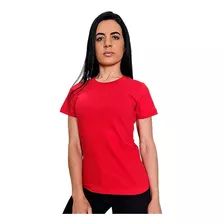 T Shirt Camiseta Lisa Básica Feminina Algodão Kit 2 Peças