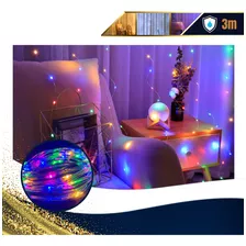 Cortina De Led 3x3 300 Leds Casamento Festas Fio De Fada