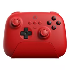 Controle 8bitdo Ultimate Bluetooth Dock Carga Switch Pc Red Cor Vermelho