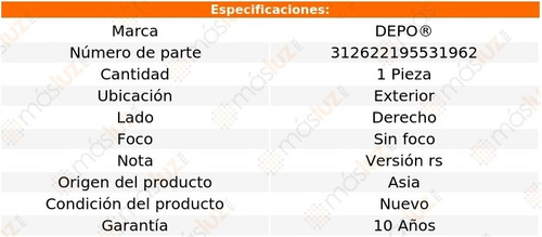 Calavera Ext Der S/foco Renault Clio 15/17 Depo Foto 4