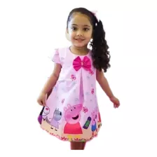 Vestido Peppa Pig Festa Aniversário Infanitl Luxo Promoção!!