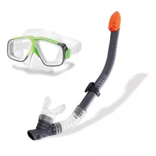 Careta Snorkel Kit Buceo Resistente Ajustable Intex Original
