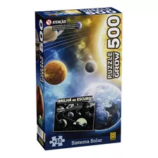 Puzzle Sistema Solar Quebra-cabeça 500pçs Brilha Escuro Grow