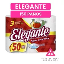 Rollo De Cocina Elegante 50 Paños X 3 Rollos