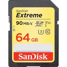 Tarjeta De Memoria Sd Uhs-i Sandisk Extreme 64 Gb