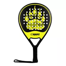 Pala De Padel Overfit Prostrike 38mm Lágrima Fibra Vidrio Y Carbono + Bolso