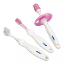 Kit Higiene Dental 4 Peças - Kuka Azul Ou Rosa