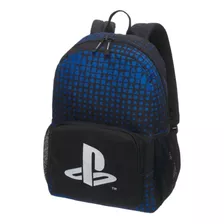 Mochila Escolar G Playstation Waves Preta 42x30x11cm