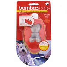 Perro De Bambú Cepillo Para El Cuerpo Con Champú Aplicador.