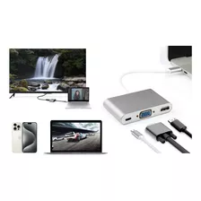 Adaptador Thunderbolt 3.0 Para Vga Multiporta Macbook Air