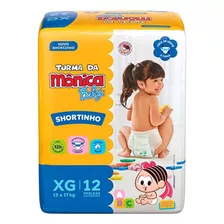 Fraldas Turma Da Mônica Baby Shortinho M18 G16 Xg12 Xxg12 