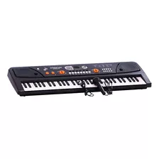 Teclado Musical Para Iniciantes Bigfun Bf-730a1 61 Teclas Com Microfone Top Cor Preto 110v/220v