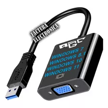 Cable Adaptador Convertidor De Usb 3.0 A Vga